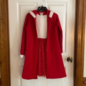 2 piece Girls Christmas dress - size 10 - NWT